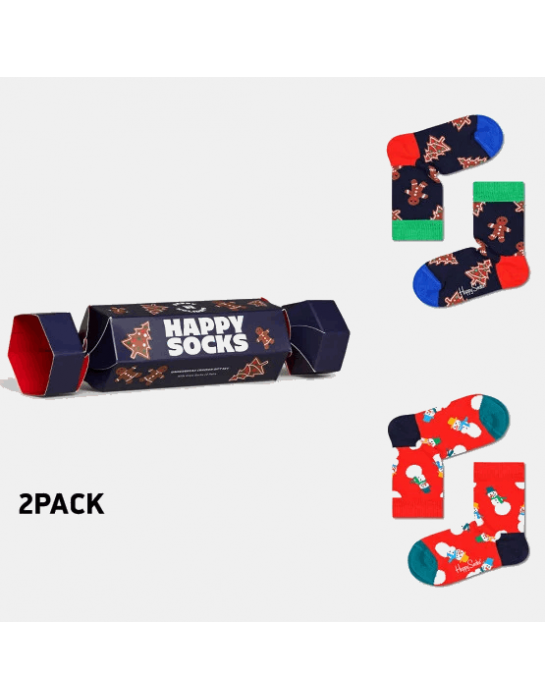 Happy Socks Kids 2-Pack Holiday Socks Gift Set Παιδική Συσκευασία Δώρου (XKHOL02-6500)