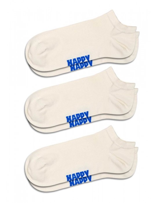 Happy Socks 3-Pack Solid Low Χαμηλές Κάλτσες (P001019)