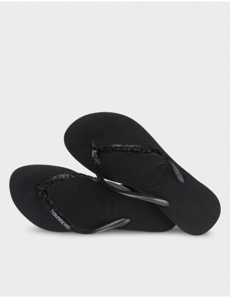 Havaianas Slim Glitter II Black/Black Σαγιονάρες (4146975-1069)