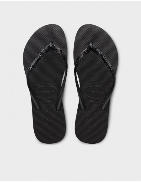 Havaianas Slim Glitter II Black/Black Σαγιονάρες (4146975-1069)