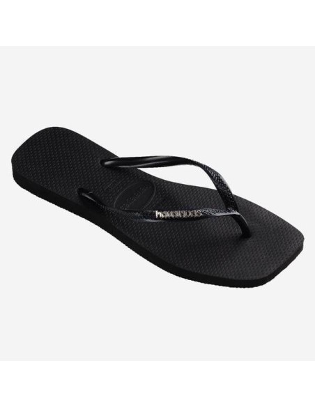 Havaianas Square Logo Metallic Black/Silver Σαγιονάρες (4148257-2976)