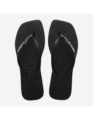 Havaianas Square Logo Metallic Black/Silver Σαγιονάρες...