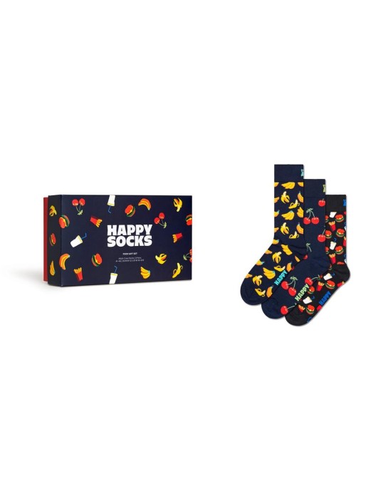 Happy Socks 3-Pack Food Socks Συσκευασία Δώρου (P000695)