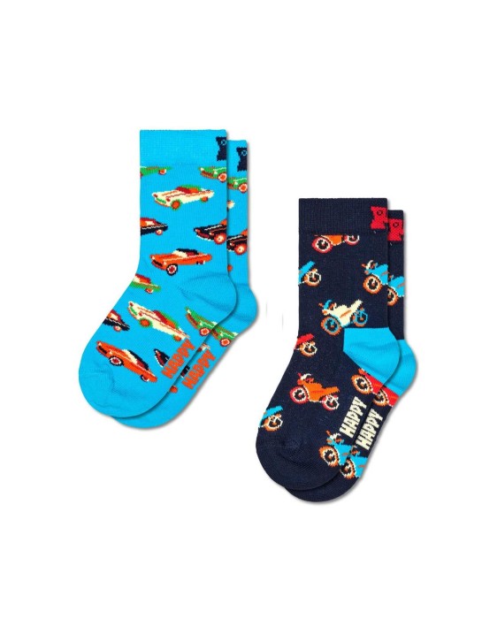 Happy Socks 2-Pack Cars Παιδικές Κάλτσες (P001474)