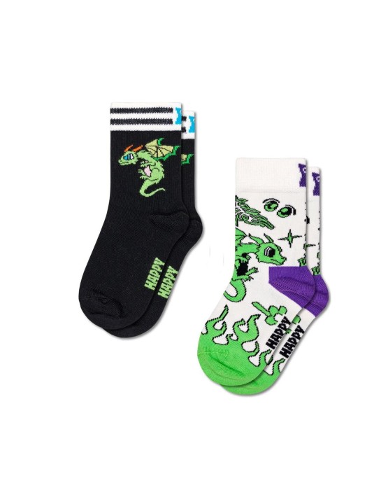 Happy Socks 2-Pack Dragon Παιδικές Κάλτσες (P001476)