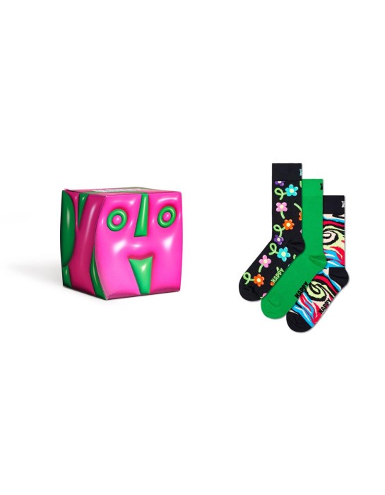 Happy Socks 3-Pack Hyper Cube Gift Set Συσκευασία Δώρου (P001719)