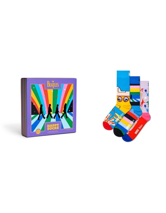 Happy Socks Beatles 3-Pack Socks Gift Set Συσκευασία Δώρου (P002219)