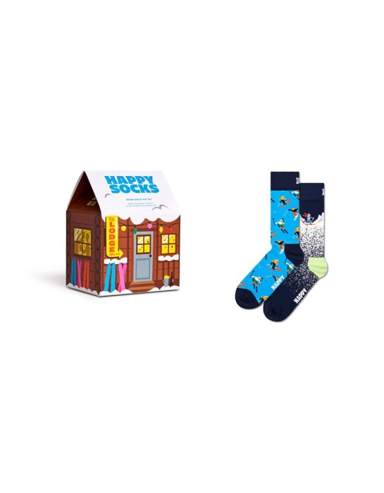 Happy Socks 2-Pack Skiing Chalet Gift Set Συσκευασία δώρου (P001853)