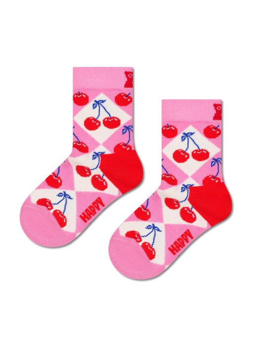 Happy Socks Kids Cherry Argyle Παιδική Κάλτσα (P002542)