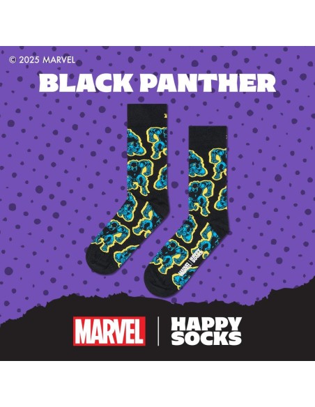Happy Socks Marvel™ Black Panther opt 1 Κάλτσα (P003587)