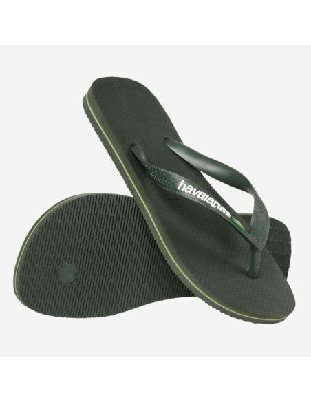 Havaianas Brasil Logo Green Olive Σαγιονάρες (4110850-5983)