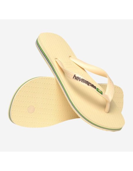 Havaianas Brasil Logo Buttercream Σαγιονάρες (4110850-9256)