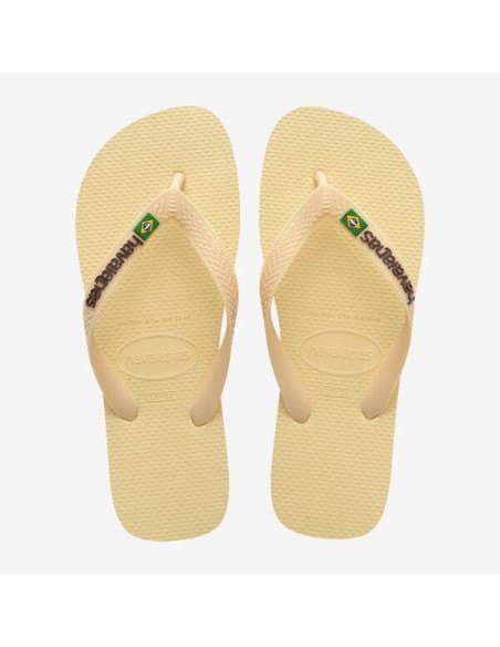 Havaianas Brasil Logo Buttercream Σαγιονάρες (4110850-9256)