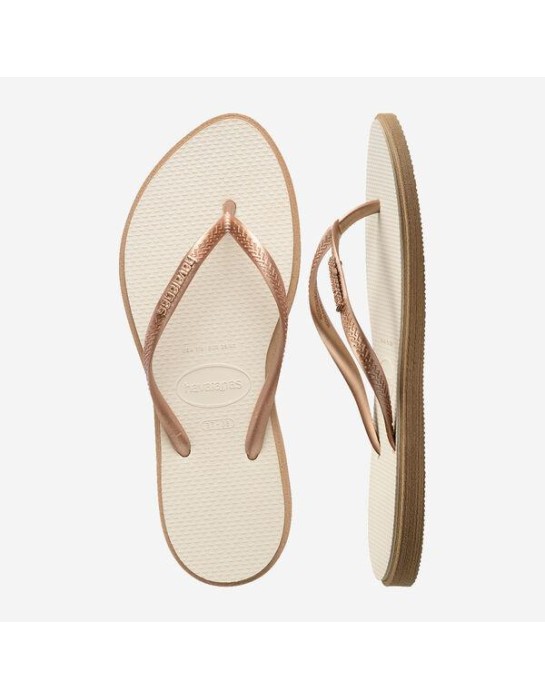 Havaianas Slim Point Rose Gold/Beige...