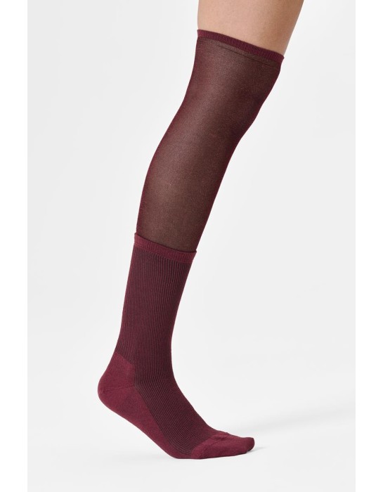 Happy Socks Solid Sheer Over The Knee...
