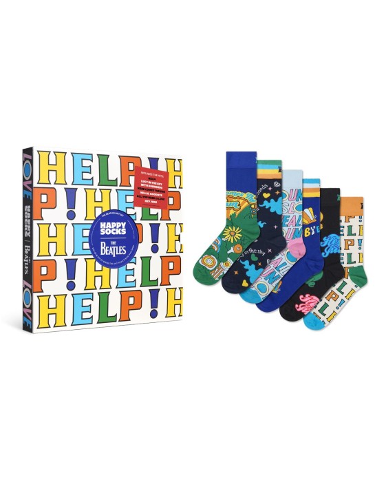 Happy Socks The Beatles 6-Pack Socks...