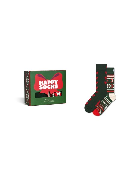 Happy Socks 2-Pack Knit And Bow Socks Gift Set Συσκευασία Δώρου (P003377)