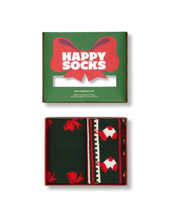 Happy Socks 2-Pack Knit And Bow Socks...