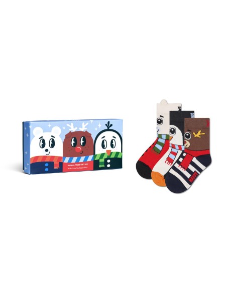 Happy Socks Kids 3-Pack Get Ready For Snow Gift Set Παιδική Συσκευασία Δώρου (P003352)