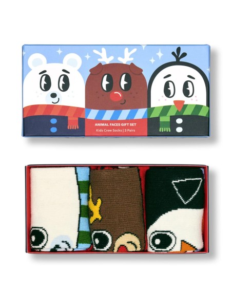 Happy Socks Kids 3-Pack Get Ready For Snow Gift Set Παιδική Συσκευασία Δώρου (P003352)