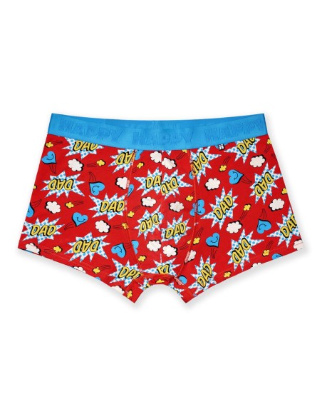 Happy Socks 1-Pack Super Dad Short Boxer Ανδρικό Εσώρουχο (P005186)