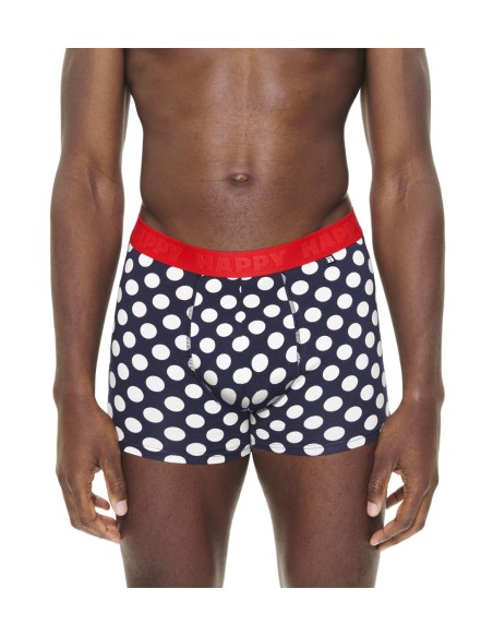 Happy Socks 1-Pack Navy Big Dot Short Boxer Ανδρικό Εσώρουχο (P005194)