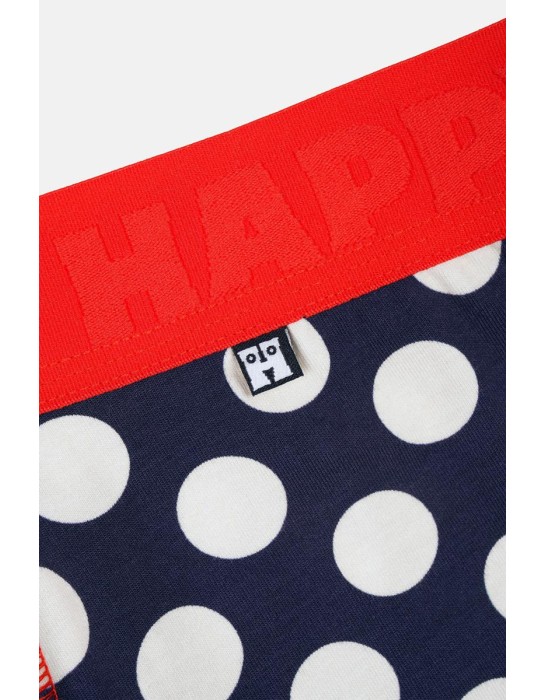 Happy Socks 1-Pack Navy Big Dot Short...