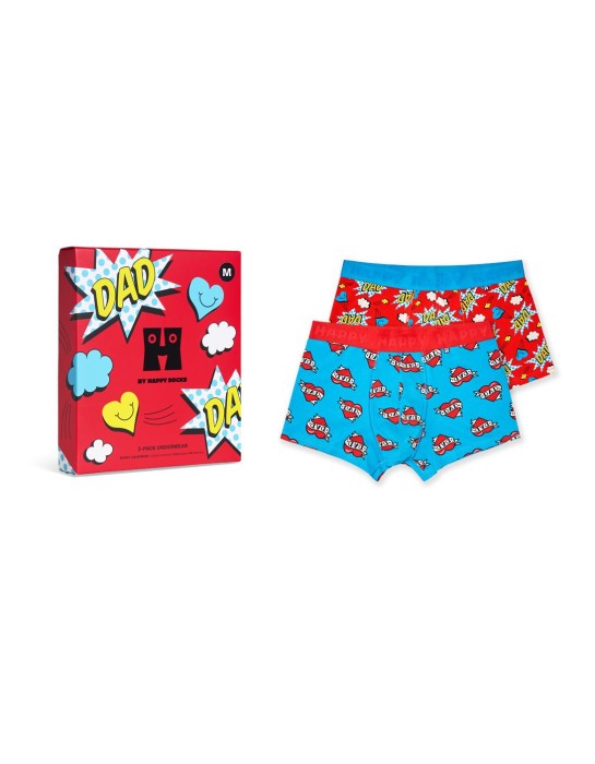 Happy Socks 2-Pack Super Dad Short...