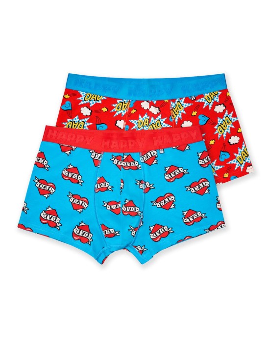 Happy Socks 2-Pack Super Dad Short...
