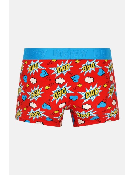 Happy Socks 2-Pack Super Dad Short Boxers Gift Set Συσκευασία Ανδρικά Εσώρουχα (P005201)