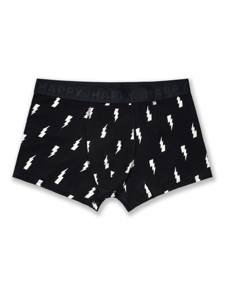 Happy Socks 3-Pack Black and White Short Boxers Gift Set Συσκευασία Ανδρικά Εσώρουχα (P005209)