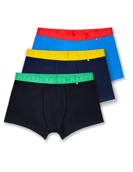 Happy Socks 3-Pack Solid Mix Short Boxers Gift Set Συσκευασία Ανδρικά Εσώρουχα (P005213)