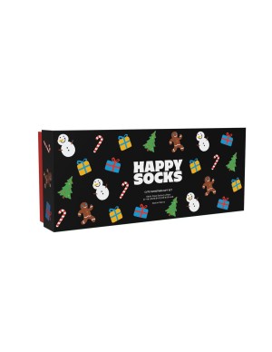 Happy Socks 4-Pack Christmas Socks Gift Set Συσκευασία... 2