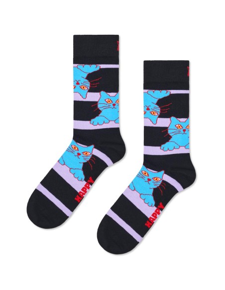 Happy Socks Cat On Stripe Κάλτσα (P004475)