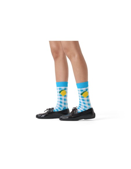 Happy Socks Gingham Lemon Κάλτσα (P004529)