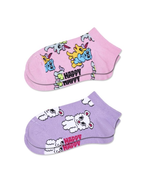 Happy Socks Kids 2-Pack Unicorn Low...