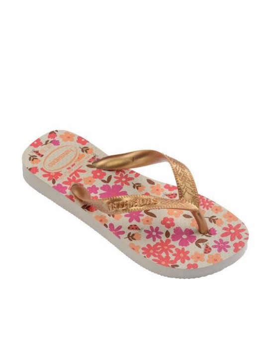 Havaianas Kids Flores Beige/Golden...