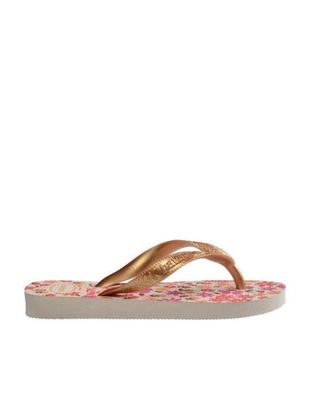 Havaianas Kids Flores Beige/Golden Παιδικές Σαγιονάρες (4000052-1685)