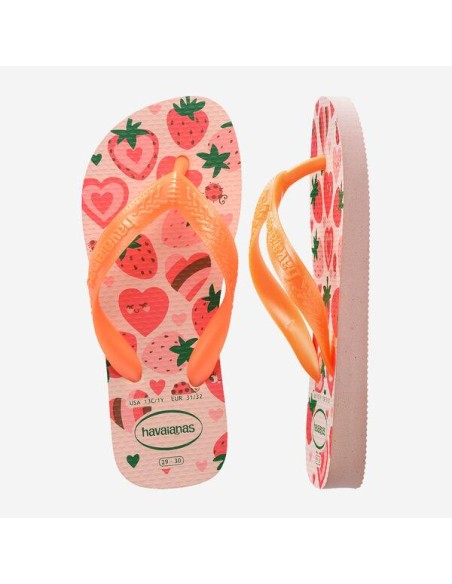 Havaianas Kids Flores Pink/Confeti Παιδικές Σαγιονάρες (4000052-2792)