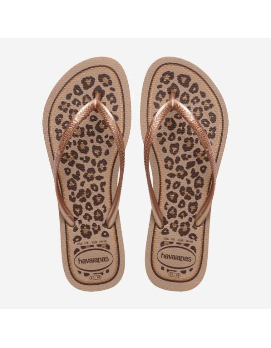 Havaianas Slim Animals Rose Gold/Rose...