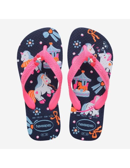 Havaianas Kids Fantasy Navy Blue/Pink Παιδικές Σαγιονάρες (4103405-5557)