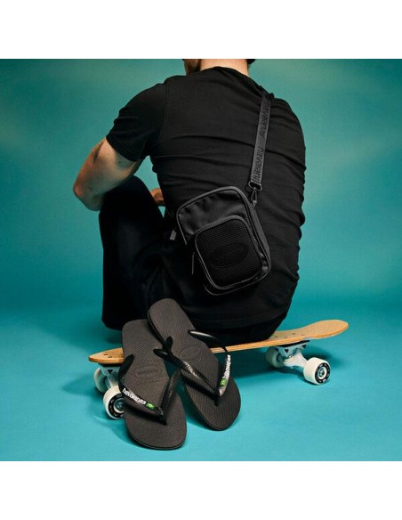 Havaianas Brasil Logo Black/Black Σαγιονάρες (4110850-1069)