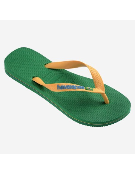 Havaianas Brasil Logo Green/Yellow Σαγιονάρες (4110850-2079)