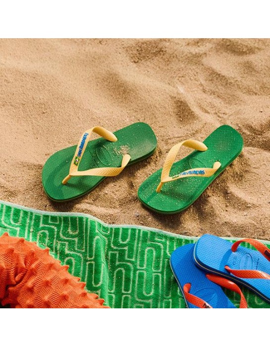 Havaianas Brasil Logo Green/Yellow...