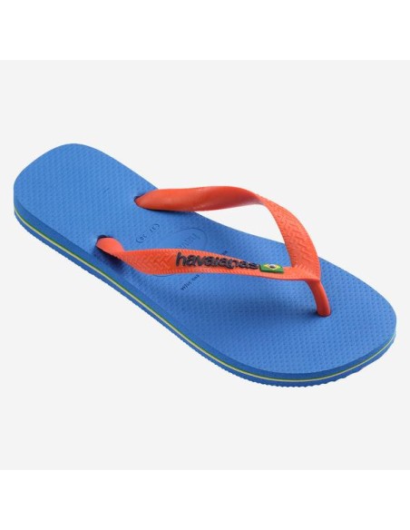Havaianas Brasil Logo Blue/Orange Σαγιονάρες (4110850-2609)