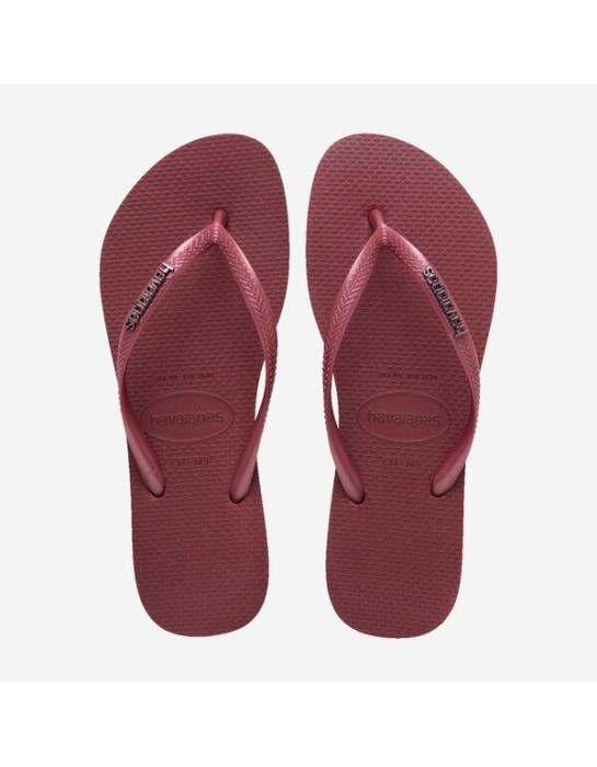 Havaianas Slim Logo Metallic Amaranth...