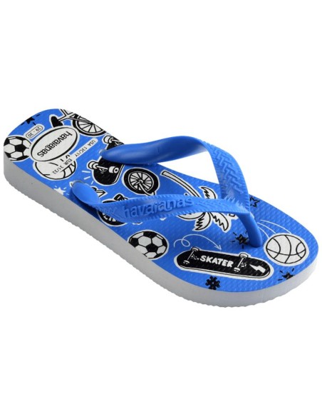 Havaianas Kids Athletic White/Blue Παιδικές Σαγιονάρες (4127273-0093)
