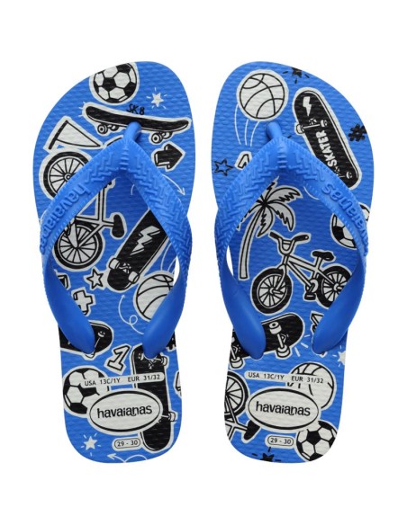 Havaianas Kids Athletic White/Blue Παιδικές Σαγιονάρες (4127273-0093)