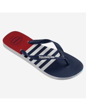 Havaianas Top Nautical White/Marine Blue/Apache Red... 2