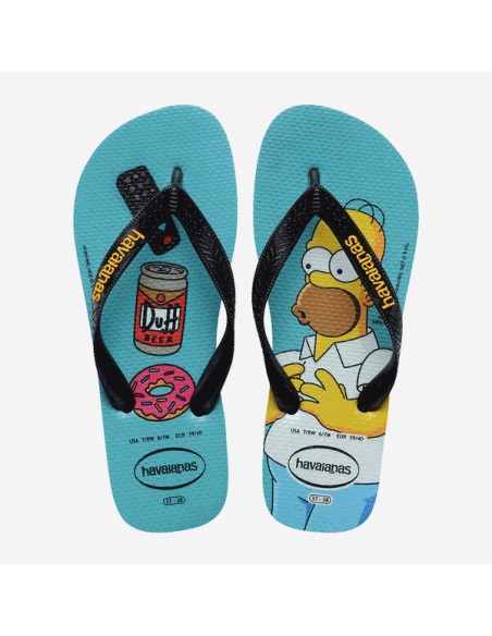 Havaianas Simpsons Traditional Blue/Black Σαγιονάρες (4137889-2968)